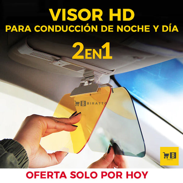 VISOR HD PARA CONDUCCION DE NOCHE Y DE DIA 2 EN 1